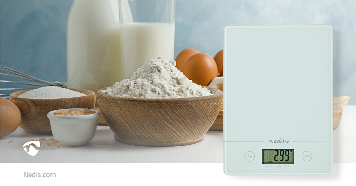 EAN 5412810408795 - Nedis KASC620WT báscula de cocina Blanco Encimera Rectángulo Báscula electrónica de cocina imagen 12