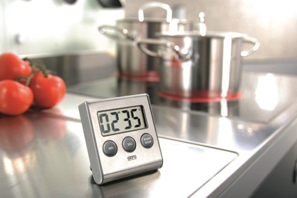 EAN 4006664123303 - GEFU CONTARE Temporizador digital para cocina Negro, Acero inoxidable imagen 2