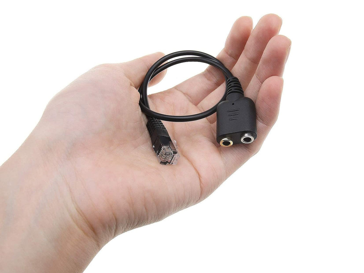 Equip 147944 Cable De Audio 0,25 M Rj-9 2 X 3.5mm Negro 25cm