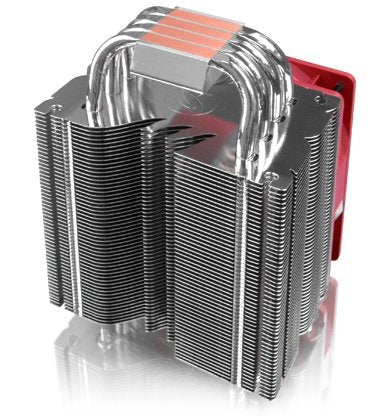 Raijintek Themis Evo Procesador Enfriador 12 Cm Metálico, Rojo, Blanco