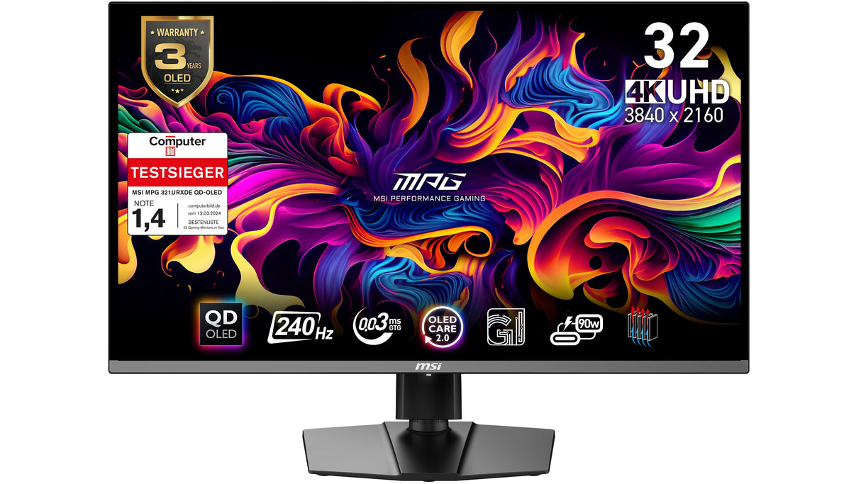 Monitor 32"(81.3cm)Tft Msi Mpg 321uxde Qd-Oled 9s6-3dd29a-006 Retail