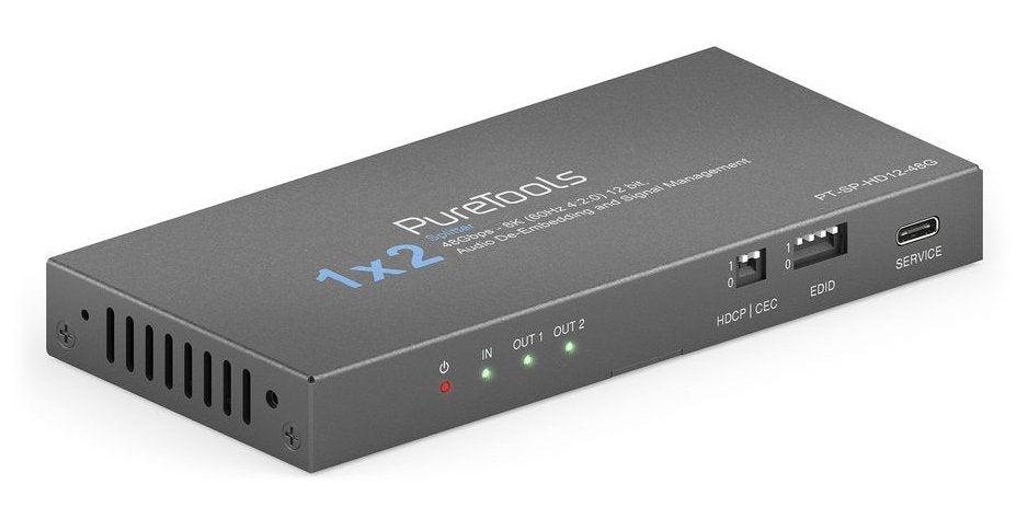 Purelink Puretools - 1x2 Hdmi2.1 Splitter - 48gbps - 8k (60hz 4:2:0) 12 Bit