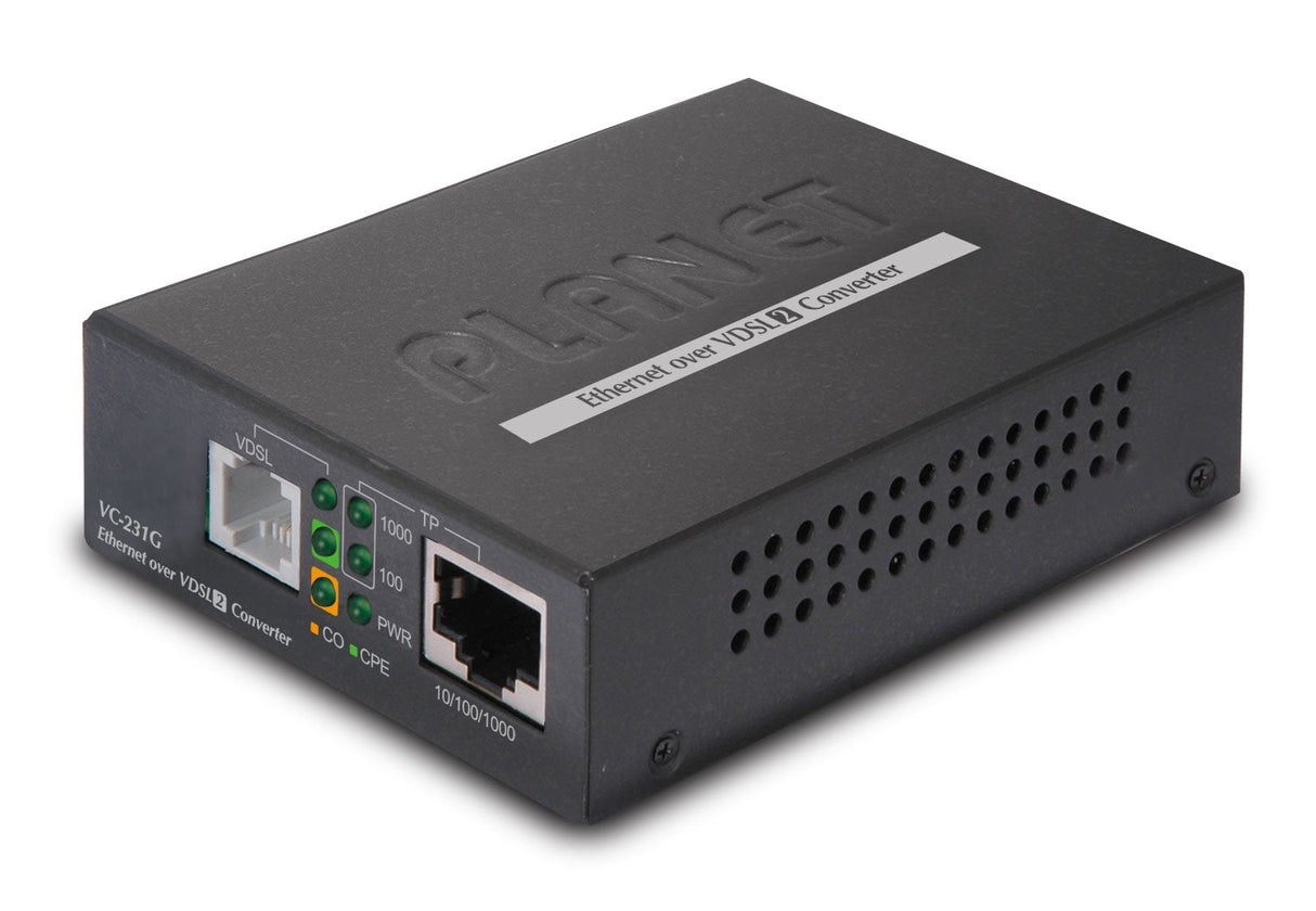 EAN 4711605282826 - PLANET VC-231G convertidor de medio 1000 Mbit/s Negro imagen 1