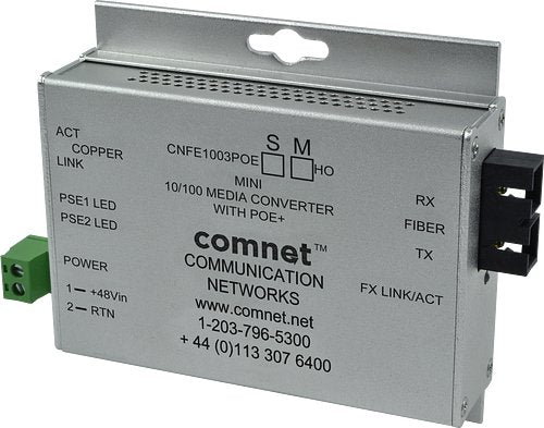 EAN 845770011333 - ComNet CNFESFPMCPOE30/M convertidor de medio 100 Mbit/s Plata imagen 1