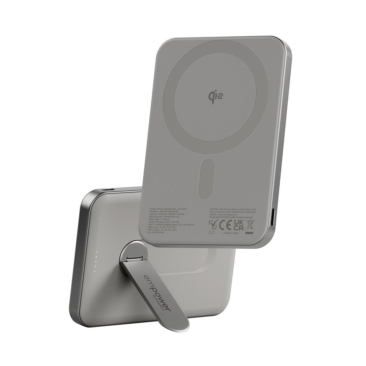 Empower By Panzerglass Bank W. Spin Mand 5.000mah Titanium