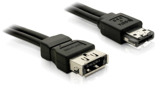 Delock Power Over Esata 5v Cable Alargador Conector Macho Conector Hembra 1m