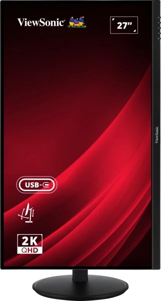 Monitor 27"Viewsonic Vg2709-2k-Mhdu-2, Led , Negro, Qhd, Ips, Usb-C, Concentrador Usb, Panel De 100hz Vg2709-2k-Mhdu-2