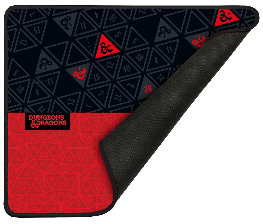 Alfombrilla Gaming Konix Dungeons And Dragons Roja Y Negra 320x270mm Kx-Dnd-Mp-Roll-Pc
