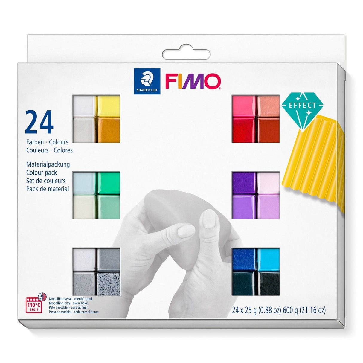 EAN 4007817053478 - Staedtler FIMO 8013 C Pasta de modelar 600 g Negro, Azul, Cobre, Oro, Verde, Gris, Perlado, Rosa, Púrpura imagen 1