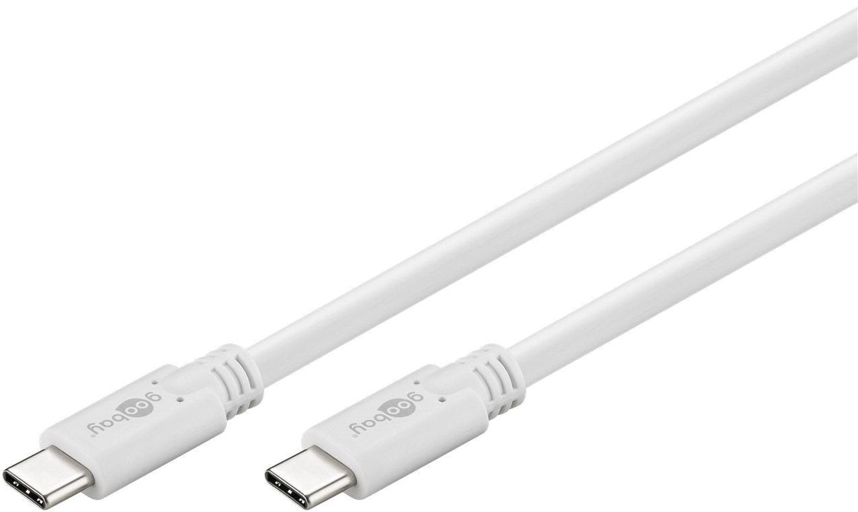 Goobay 67194 Cable Usb Usb-C 1m 3.2 Gen 2 (3.1 Gen 2) Blanco