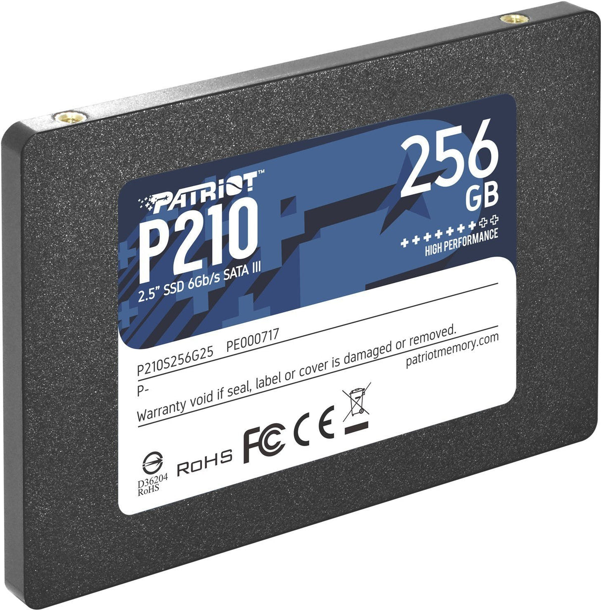 EAN 0814914026809 - Patriot Memory P210 256 GB 2.5" Serial ATA III imagen 1