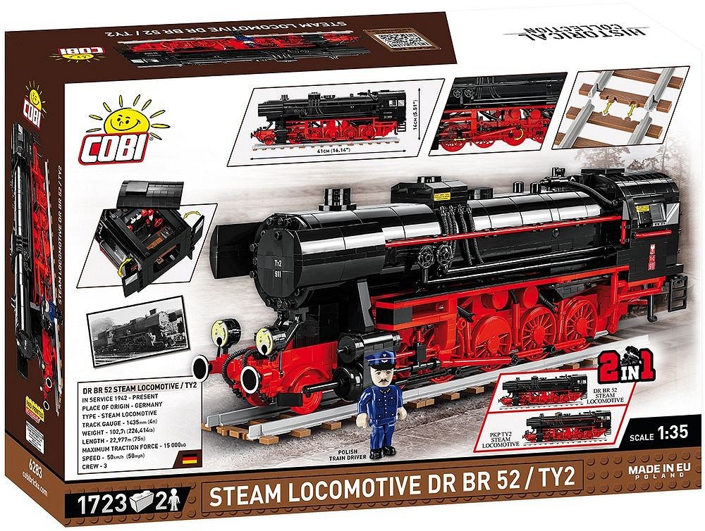 Juguete De Construcción Locomotora De Vapor Cobi Dr Br 52/Ty2 Escala 1:35 Cobi-6283