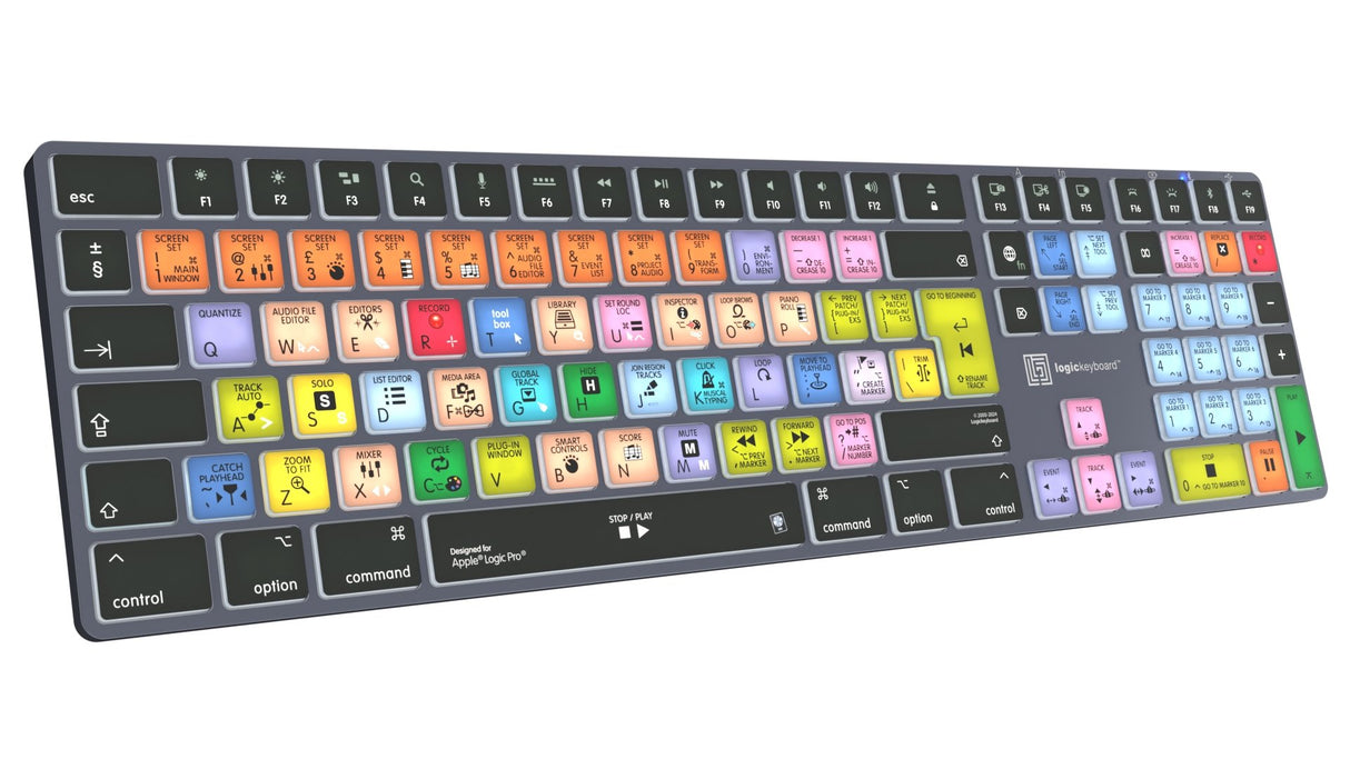 EAN 5707795022310 - Logickeyboard LKB-LOGXP2-TM teclado Oficina Bluetooth QWERTY Francés Gris, Titanio imagen 3