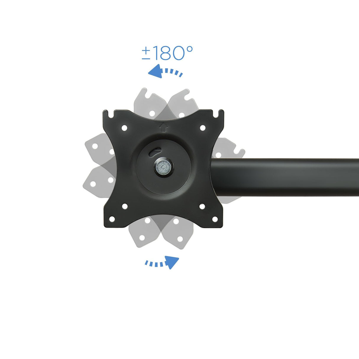 Tooq Soporte De Mesa Con Brazos Articulados Para 3 Monitores De 13"-27" - Giratorio E Inclinable - Gestion De Cables -
