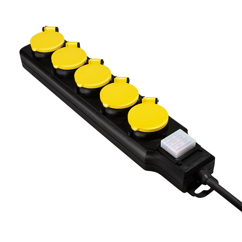 Logilink Regleta De Enchufes De 5 Tomas 5xcee 7/3 Con Interruptor Exteriores