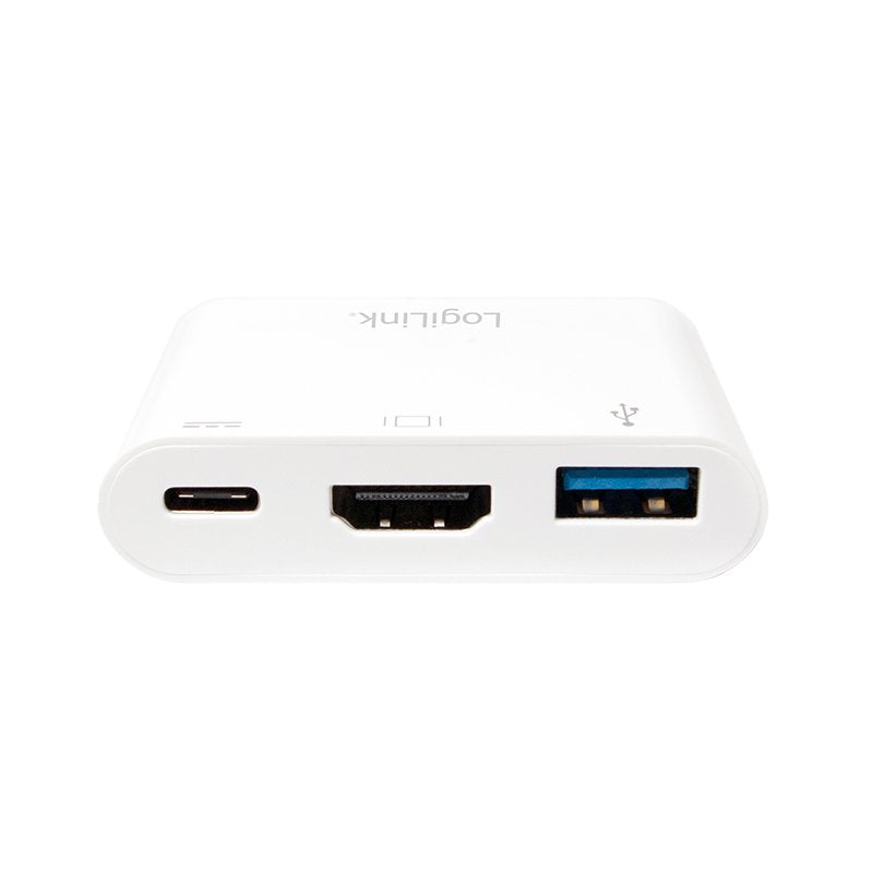 Logilink Conversor Usb 3.1 Tipo C A Hdmi + Usb, Con Puerto De Carga Ua0258