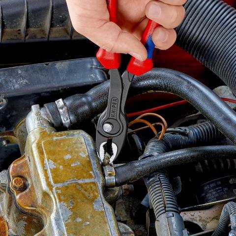 Alicates De Agarre Frontal Knipex Twingrip (Rojo Azul)