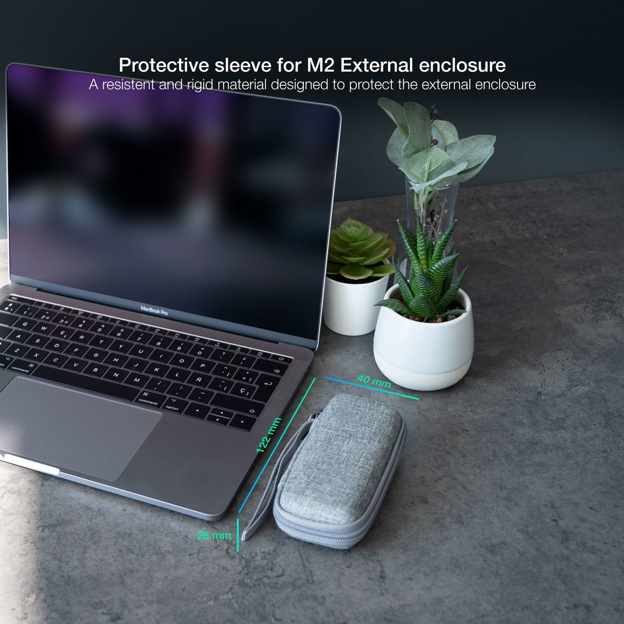 Tooq Estuche Protector Para Caja Externa M2 - Gris