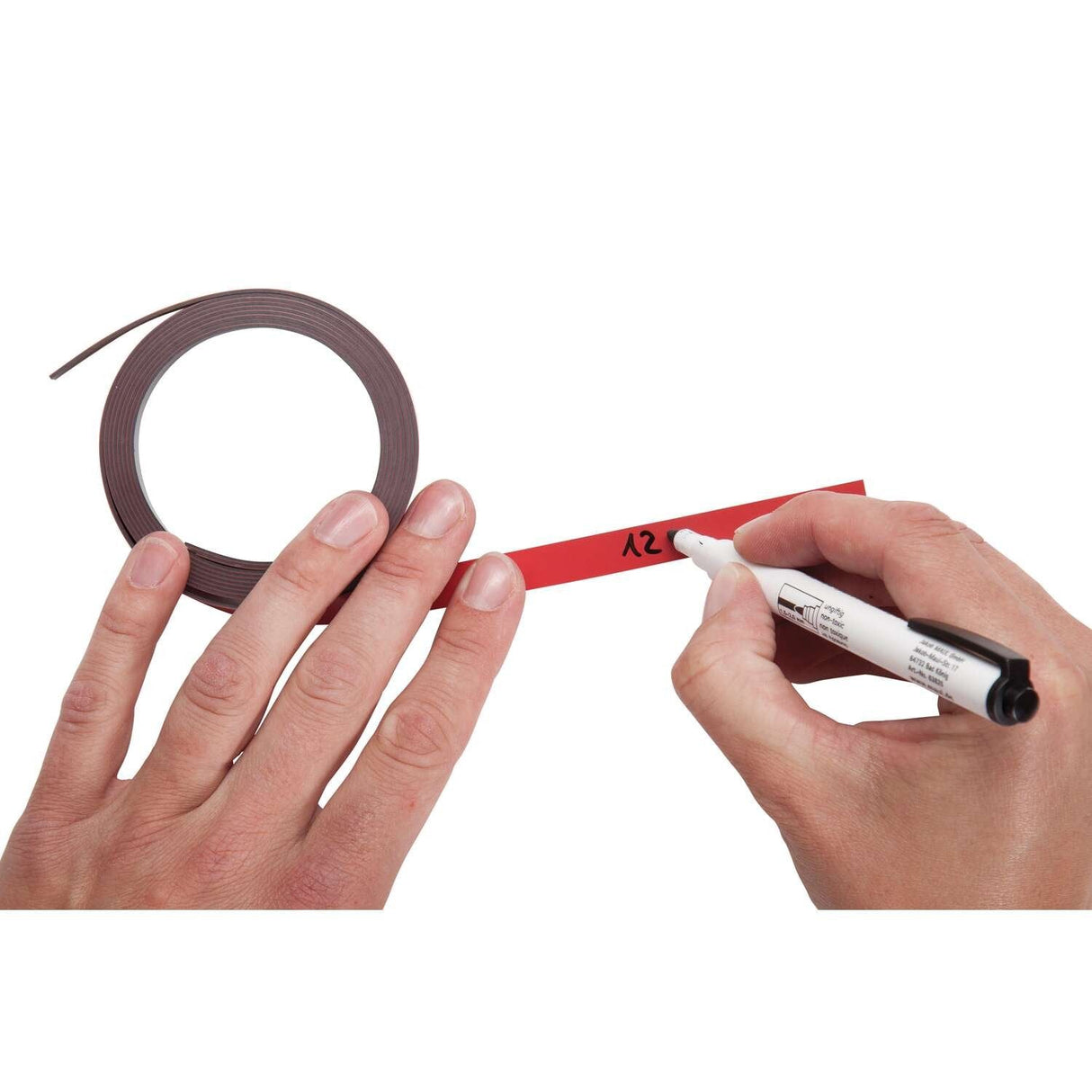 Maul Magnetmreifen, 1cm X100 Cm, 2 M. Rot