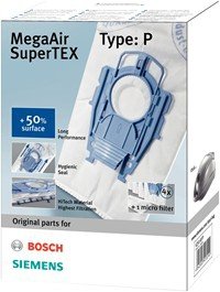 Accesorio / Bolsa De Aspiradora Siemens Megaair Supertex Vz41afp (4 + 1) Tipo P