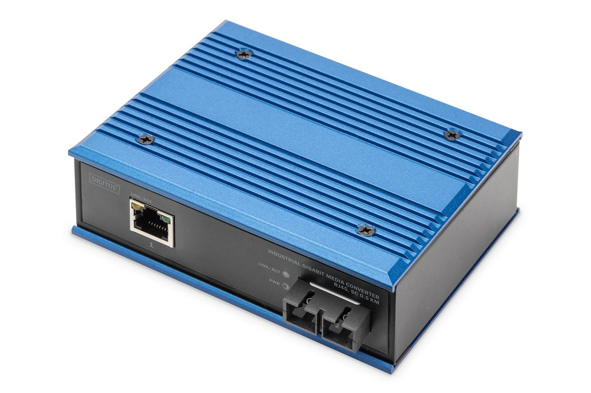 EAN 4016032487890 - Digitus DN-652101-1 convertidor de medio 1000 Mbit/s 850 nm Multimodo Negro, Azul imagen 1