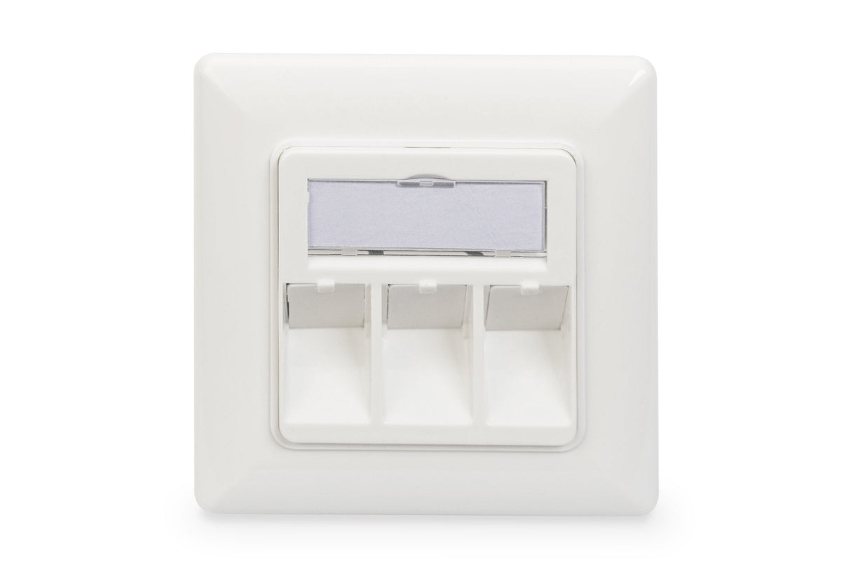 Digitus Toma Para Módulos Keystone, Marco De 80 X 80 Mm Y Placa Central De 50 X 50 Mm