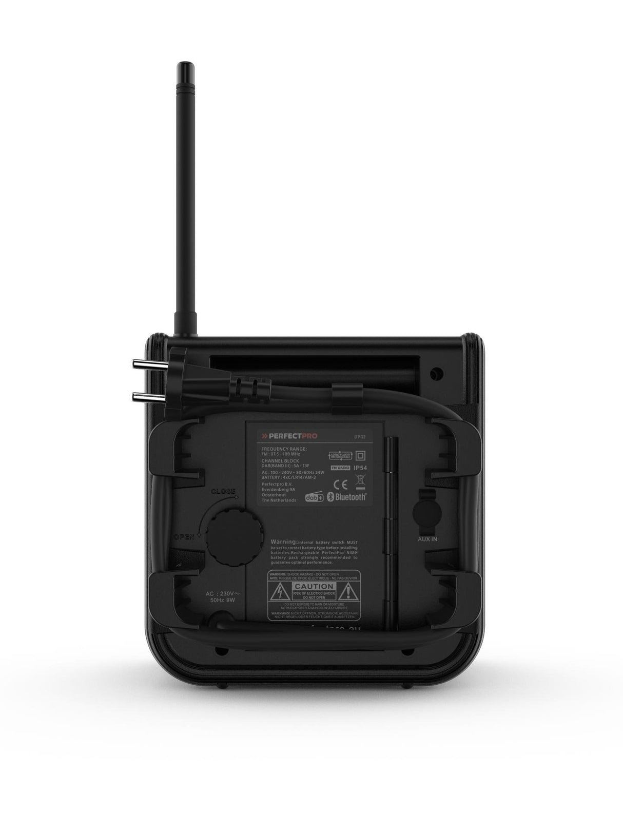 EAN 8719689465193 - Perfectpro DABPRO Portátil Digital Negro imagen 2