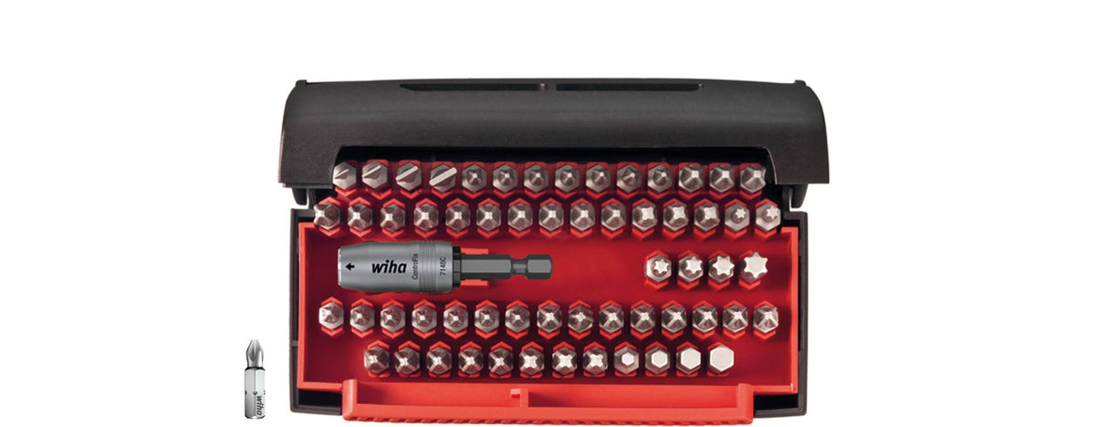 Juego De Puntas Wiha Colector Estándar, 25 Mm, 1/4" (Negro, 61 Piezas)