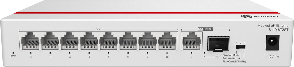 EAN 2518062416434 - HUAWEI eKit S110 Series S110-8T2ST No administrado L2 Gigabit Ethernet (10/100/1000) Gris imagen 3