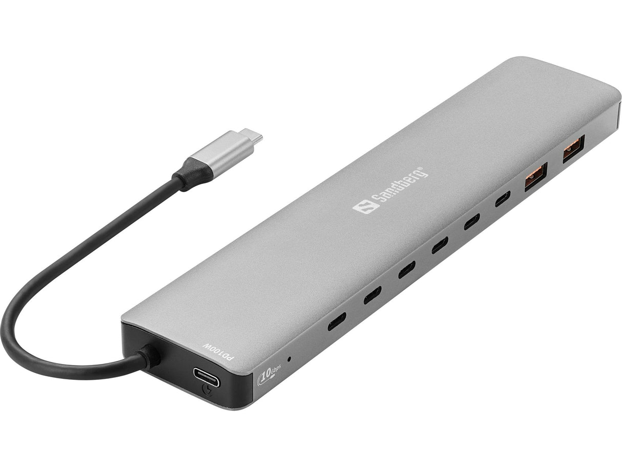 Usb-C To 8 X Usb-C + 2xusb-A 100w