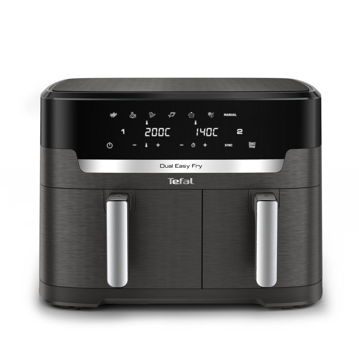 Tefal Easy Fry Dual Xxl Ey942he0 Freidora Doble 11 L Independiente 2020 W Freidora De Aire Caliente Gris