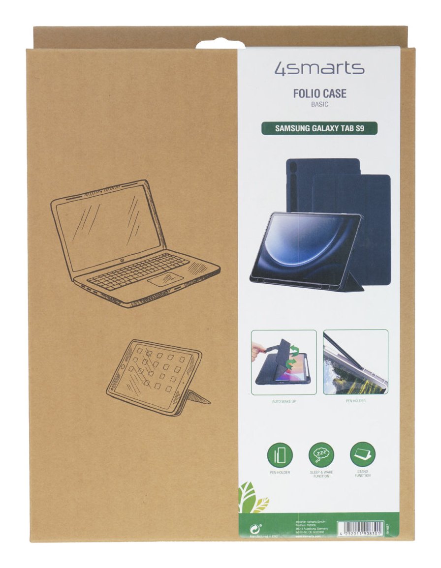 Funda 4smarts Folio Basic Para Samsung Galaxy Tab S10 Ultra / S9 Ultra