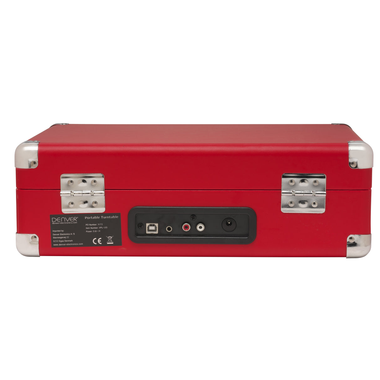 Tocadiscos Denver Vpl-120 Rojo
