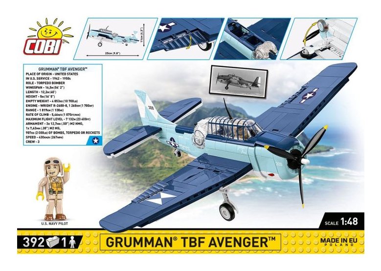 EAN 5902251057527 - COBI Grumman TBF Avenger imagen 7