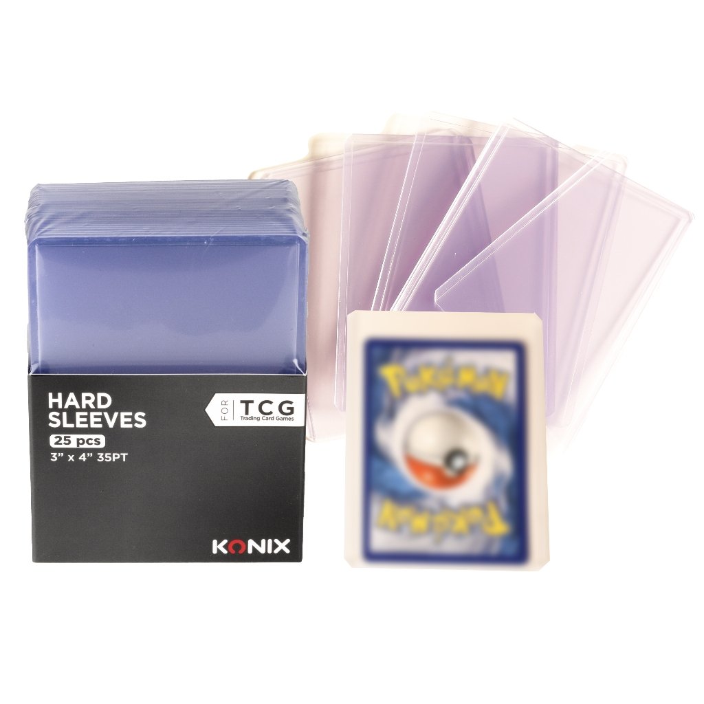 25 X Hard Sleeves 76,2x101,6 Mm Fundas Transparentes Para Tcg