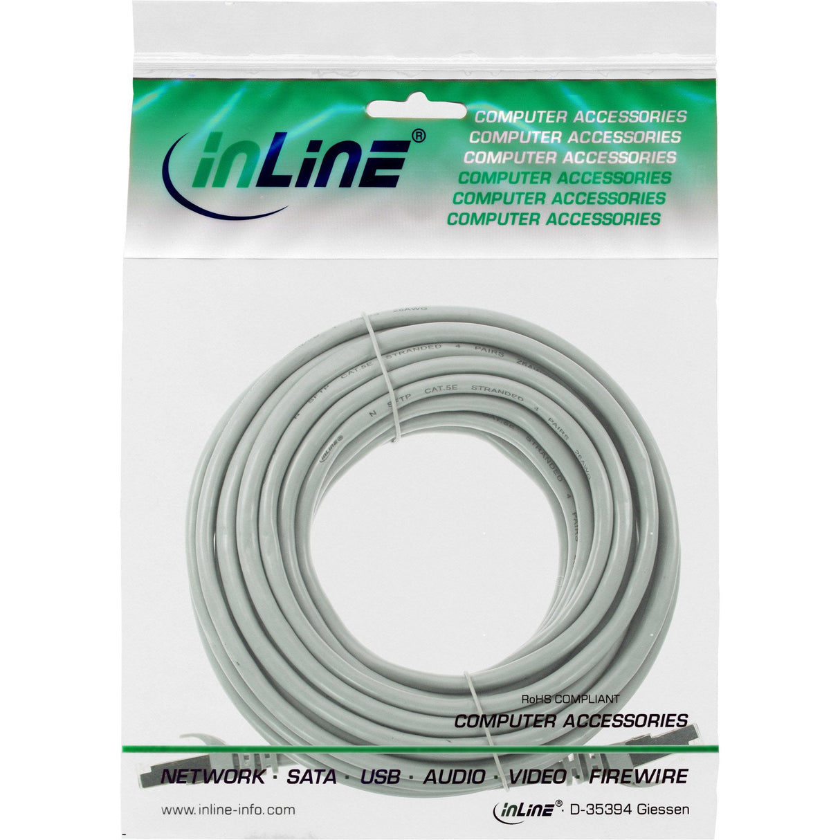Inline® Cable De Red Sf/Utp Cat.5e Gris 5m