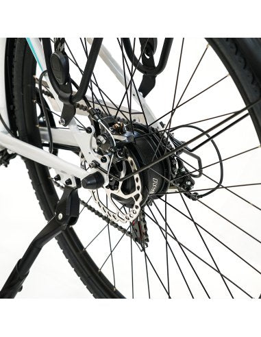 Bicicleta Eléctrica Smatgyro Ebike Sunset White Motor 250w Ruedas 27.5' Blanca