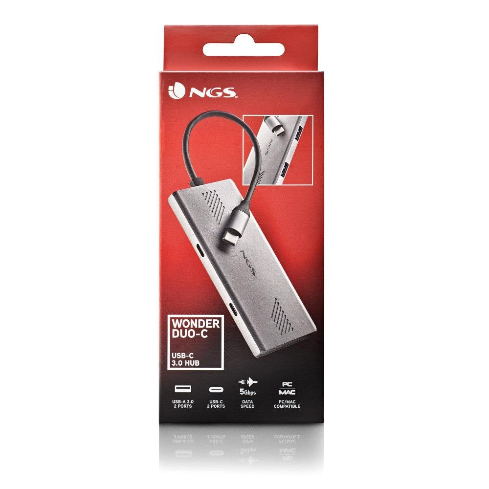 EAN 8435430624458 - NGS WONDERDUO-C USB Tipo C 5000 Mbit/s Plata imagen 7
