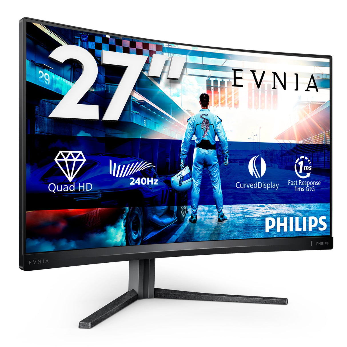 EAN 8712581799540 - Philips 27M2C5500W/00 pantalla para PC 68,6 cm (27") 2560 x 1440 Pixeles Quad HD LCD Gris imagen 3