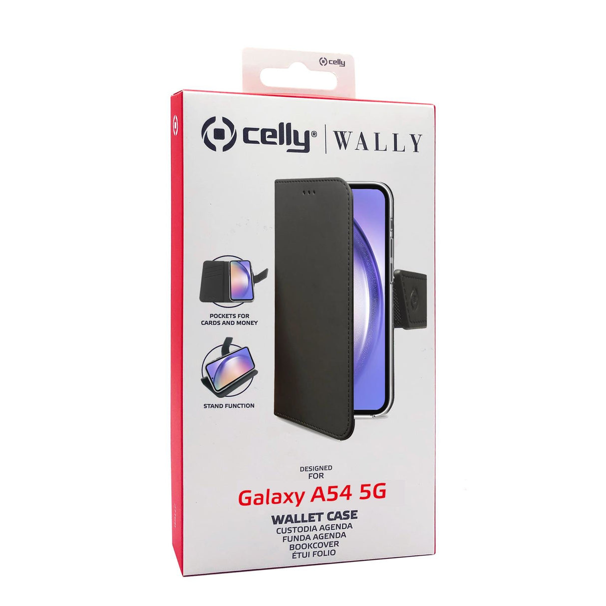 EAN 8021735200833 - Celly WALLY1037 funda para teléfono móvil 16,3 cm (6.4") Libro Negro imagen 3