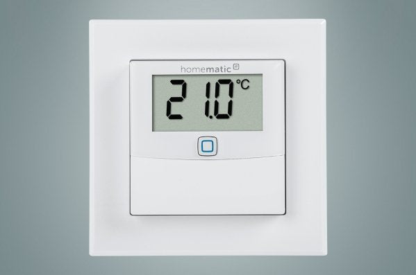 Sensor De Temperatura Y Humedad Para El Hogar Inteligente Homematic Ip Con Pantalla (Hmip-Sthd) 150180a0