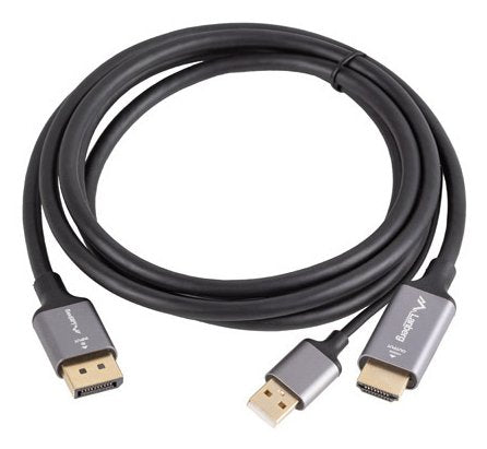 Kabel Hdmi(M)-Displaypor(M) 1.8m 4k Czarny