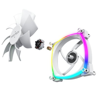 Ventilador Pc 120x120 Montech Ax120 Pwm White 3 In 1