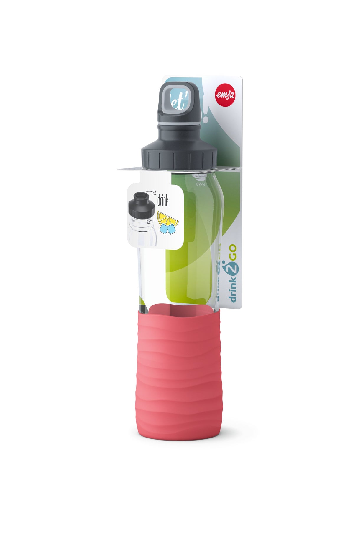 EAN 4009049531311 - EMSA KW DRINK2GO N31004 Uso diario 700 ml Vidrio Naranja imagen 4