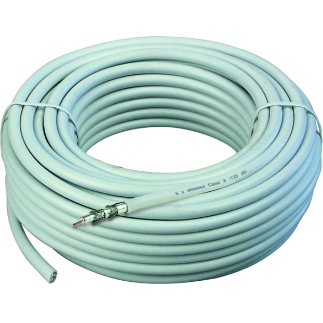 Schwaiger Kox13525 052 Cable Coaxial 25 M Blanco