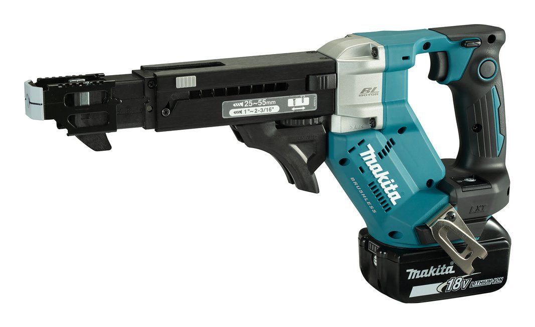 Destornillador De Cargador Inalámbrico Makita Dfr551z, 18 Voltios Negro/Azul, Sin Batería Ni Cargador