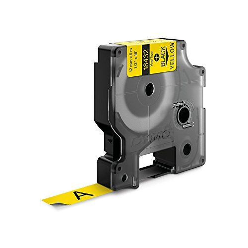 Dymo Rhino Cinta Id1-12 Negro/Amarillo Vinilo