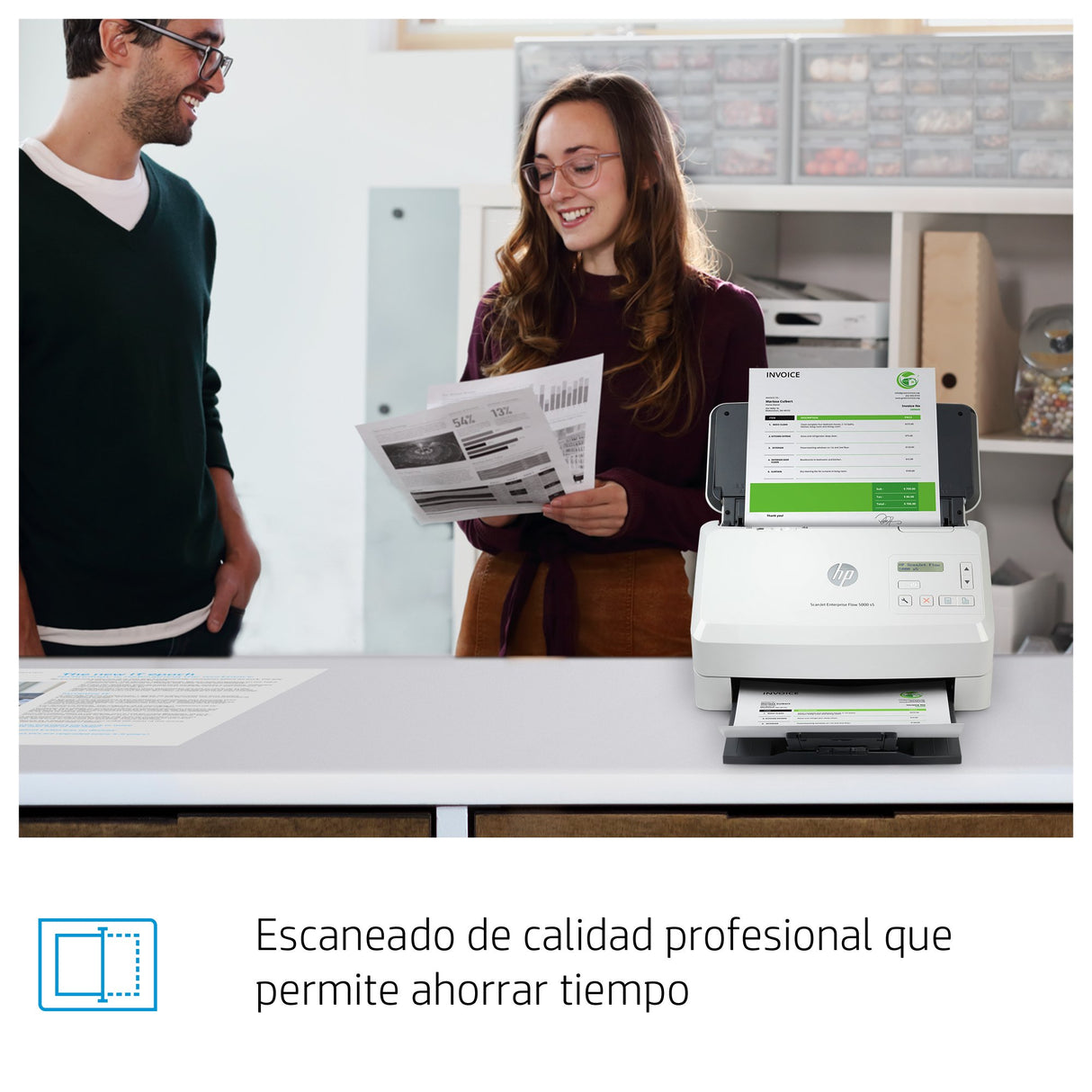 EAN 0193905029969 - HP ScanJet Enterprise Flow 5000 s5 Escáner alimentado con hojas 600 x 600 DPI A4 Blanco imagen 6