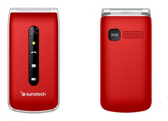 Teléfono Móvil Sunstech Celt18rd Rojo