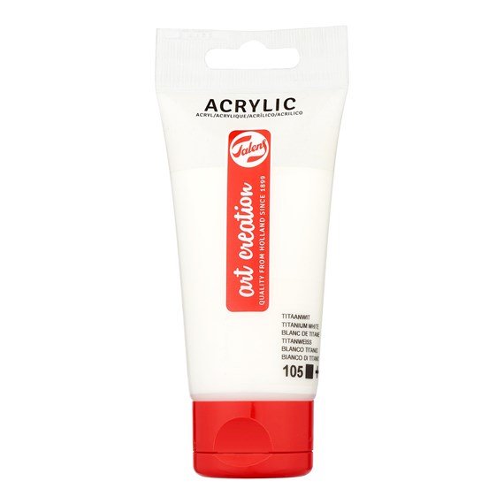 EAN 8712079264451 - Talens 3511105M pintura acrílica 75 ml Blanco Tubo imagen 1